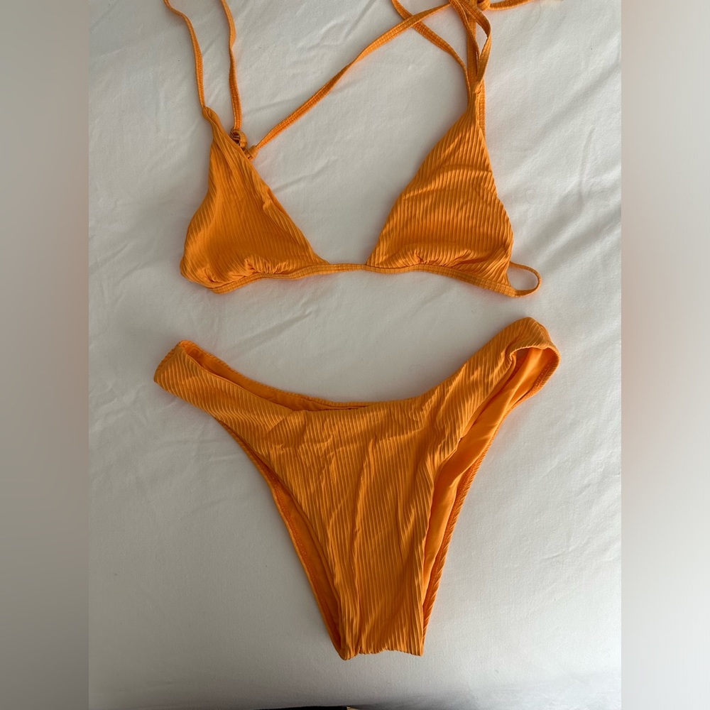 Monday Swimwear Tangerine Set Byron Bottom Barbados Top